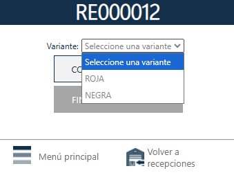 Selección de variante