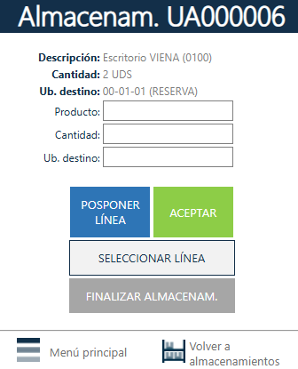 Proceso almacenamiento