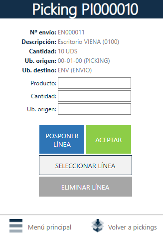Interface picking