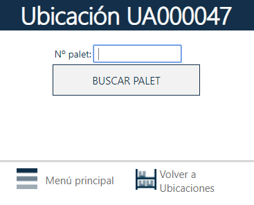 Almacenar palet
