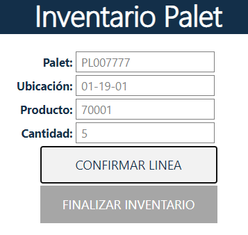 Crear palet